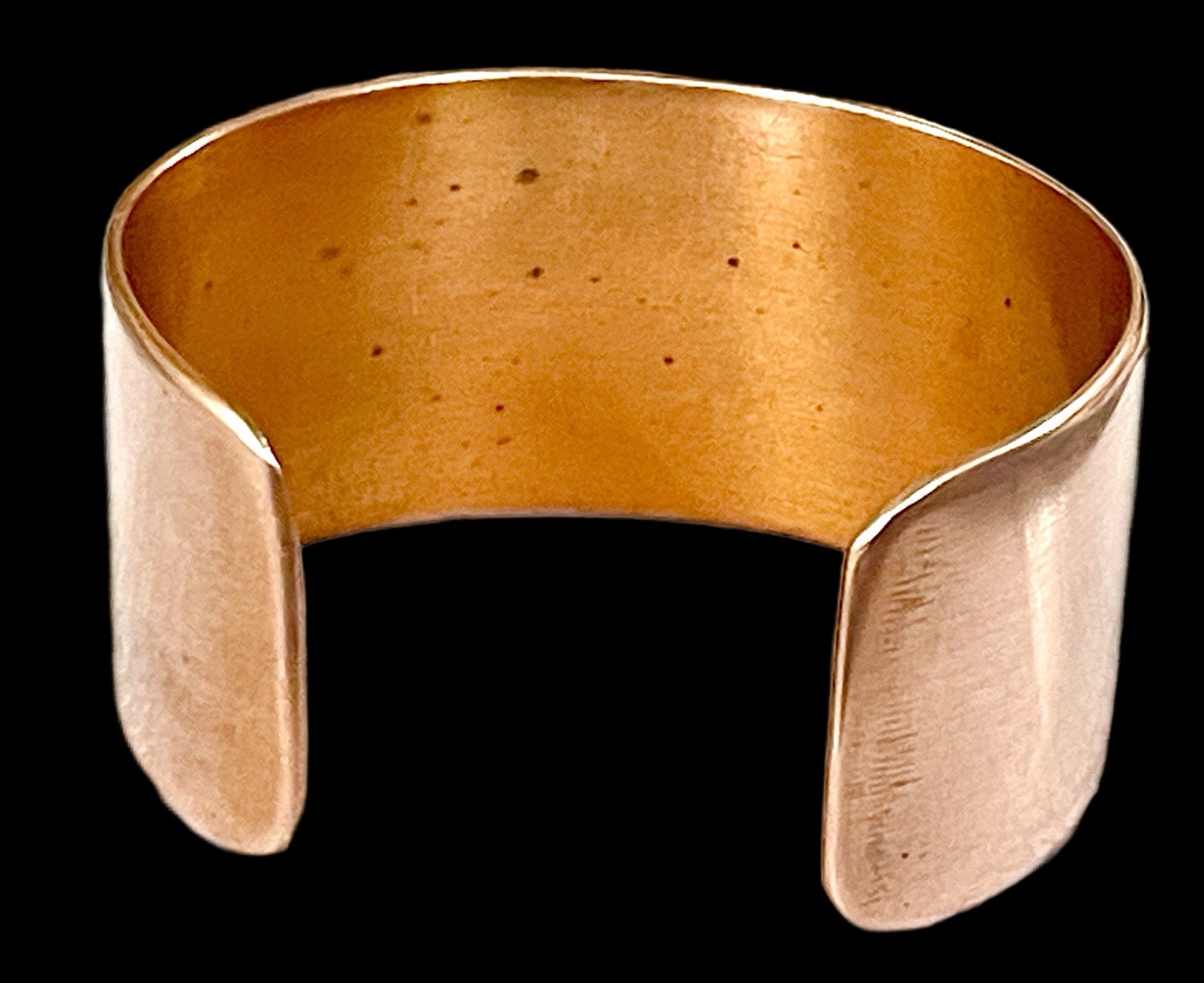 Vintage Modernist Solid Copper Cuff Bracelet-Simp… - image 3