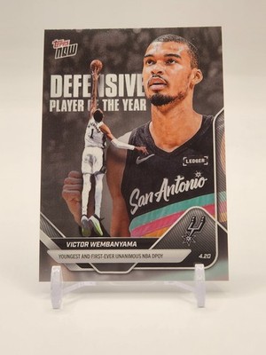 2026 Topps Now Victor Wembanyama Defensive Player of the Year Spurs DPOY
