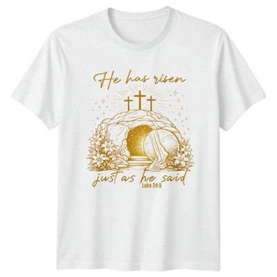He Has Risen Just As He Said T-Shirt Ostergeschenk für Sie und Ihn