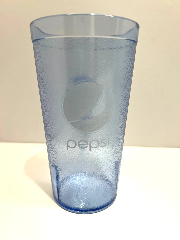 Nuevo (6) Vasos de plástico azul claro para restaurante Pepsi Cola 16 oz Foto 2 de 3