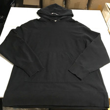 Vintage Champion Reverse Weave Warmup Sweatshirt Hoodie Medium Black Blank