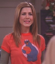 Vintage Junk Food Cookie Monster Orange T-Shirt Friends Rachel Jennifer Aniston 