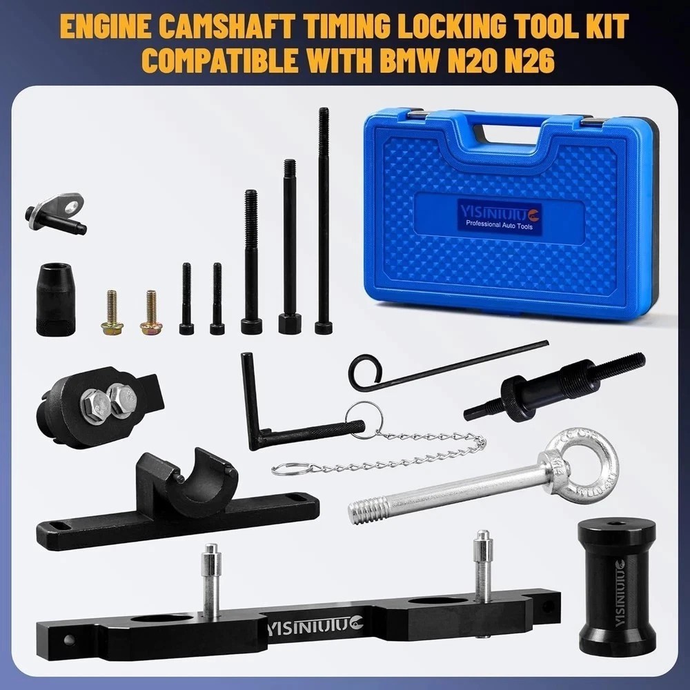 Engine Camshaft Timing Locking Tool Kit Compatible with BMW N20 N26,with Flyw...