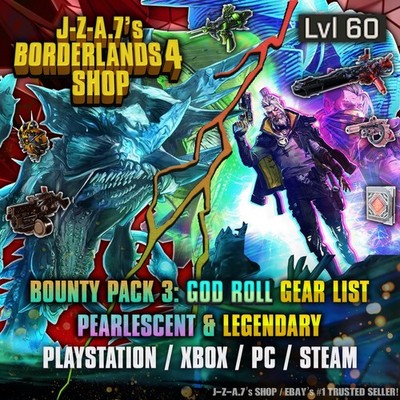 Borderlands 4 LEGENDARY PEARLESCENT LVL 60 BL4 BP3, WEAPONS, GEAR  PC-PS-XBOX 