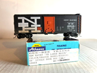 ATHEARN/BEE BEE #12029 New Haven 40' AAR Box Car #36819  w/Kadees  H.O.  1:87
