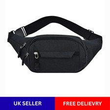 Water Resistant Large Bum Bag Travel Waist Fanny Pack Money Hiking Bumbag Belt