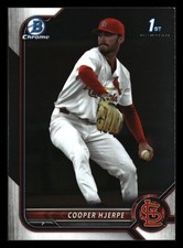 Cooper Hjerpe 2022 Bowman Draft Chrome 1st #BDC-95 Cardinals ROOKIE *010
