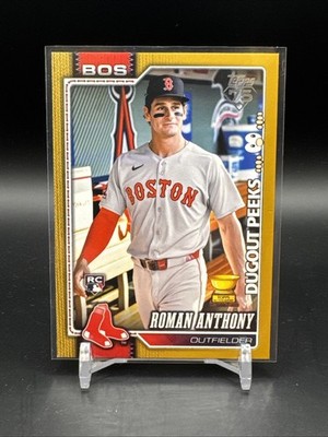 2026 Topps Celebration Roman Anthony Dugout Peeks SSP Gold /50