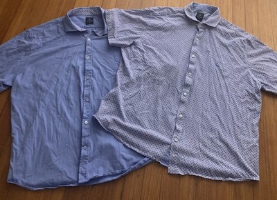 TailorByrd Shirt Mens 2XL Button Down Short Sleeve Pocket Flamingo Print Casual