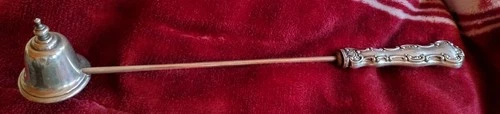 VINTAGE GORHAM STRASBOURG STERLING FLATWARE CANDLE SNUFFER-9 1/2” STERLING