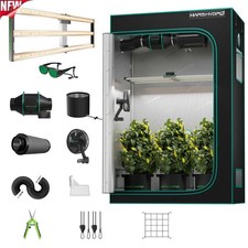 2026 Mars Hydro Growbox Set Completo 120X60cm FC4000 EVO LED 320W,Inline Fan Kit