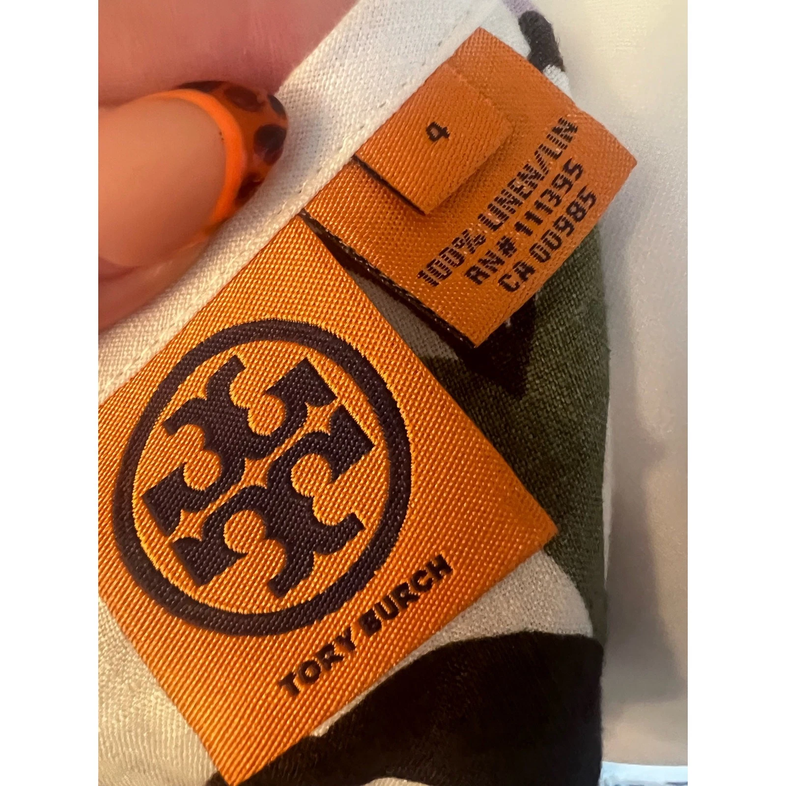 Abito a tubino Tory Burch in lino Taglia 4 Ottime condizioni