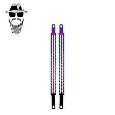 ORIGINAL LOWRIDER 20" Triple Square Twisted Bicycle Spring Fork Bars Oil Slick.