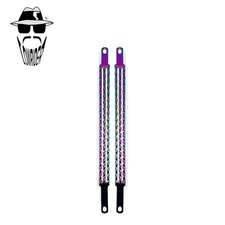 Original Lowrider 20" Triple Square Twisted Bicycle Spring Fork Bars Oil Slick.