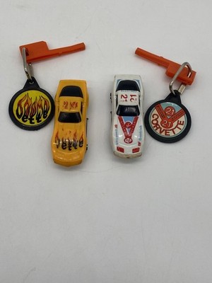 2 Burnin Key Cars Kidco 1980 Hong Kong w Keys Corvettes Yellow And White