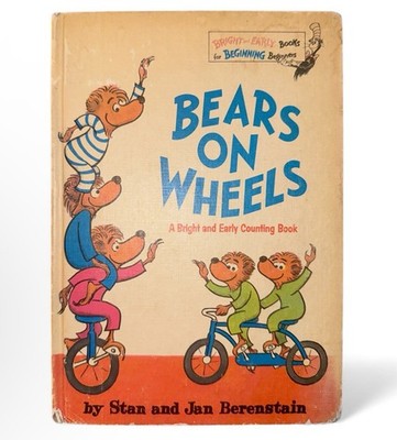 Berenstain Bears on Wheels Stan & Jan Berenstain 1969 Vintage HC Children s Book