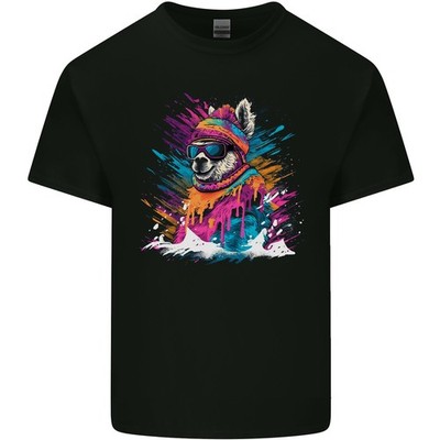 Ein Hübscher Lama Im Schnee Kinder T-shirt Kinder