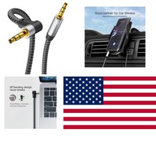 Nylon Braided 6ft 3.5mm Male to Male Aux Cable for Optimal Sound Quality