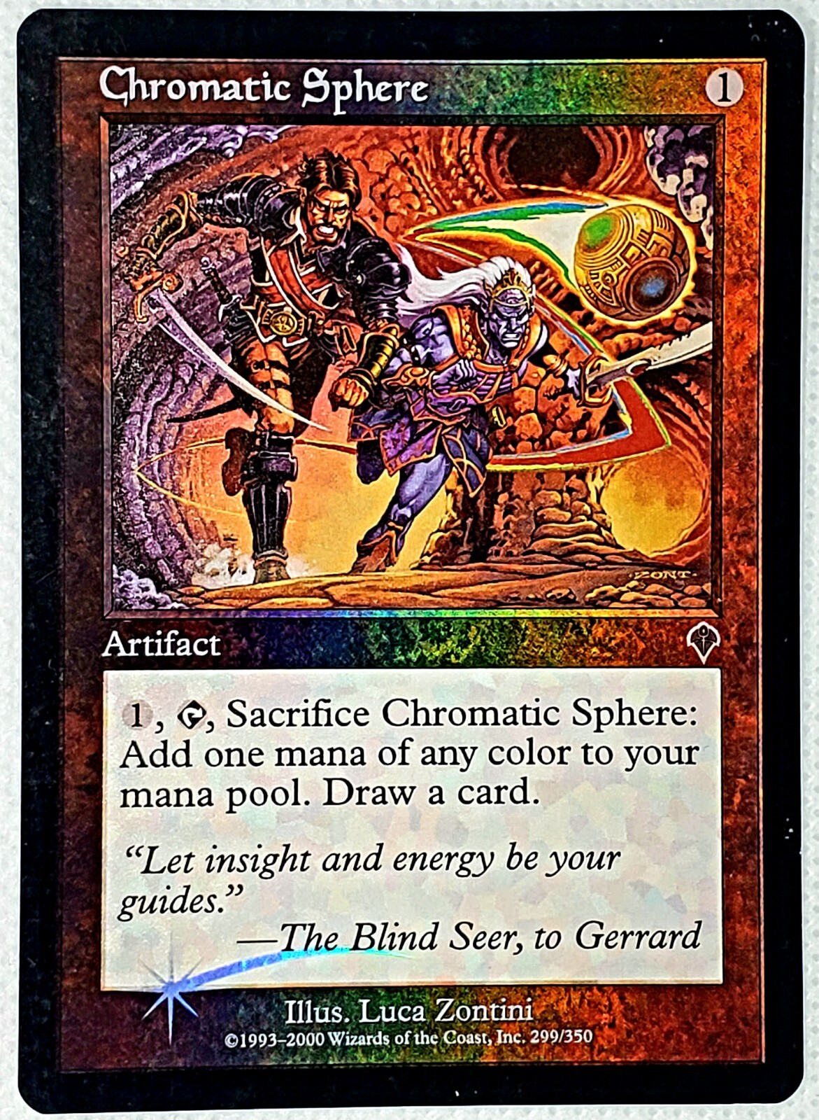 1x Chromatic Sphere - Foil NM-Mint, English Invasion MTG Magic