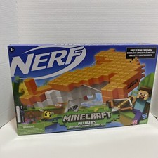 NERF MINECRAFT Pillager's Crossbow 3 Darts, Shoots, Sealed, Unopened, 2021