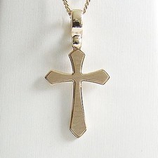 Anhaenger Gold 585er Kreuz 14 kt Goldschmuck Konfirmation Kommunion
