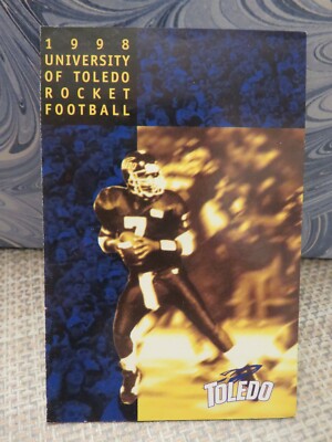 UNIVERSITY OF TOLEDO 1998 FOOTBALL POCKET SCHEDULE | eBay