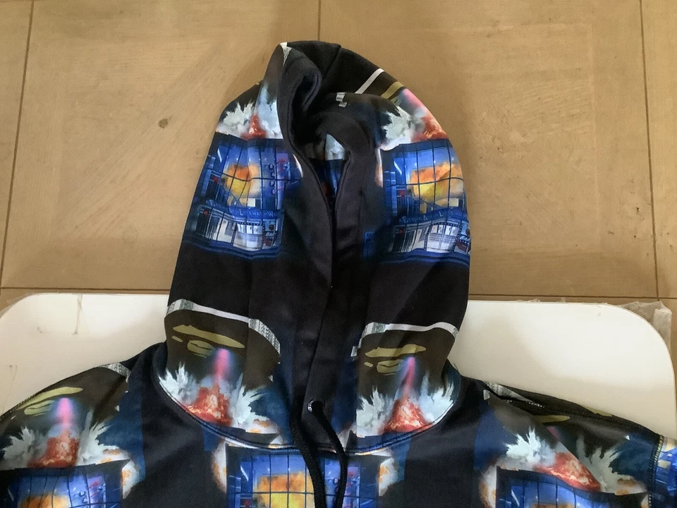 AUTHENTIC A BATHING APE BAPE INVASION RELAXED PULLOVER HOODIE BLACK XL NEW SALE - Image 2 of 4