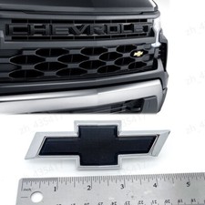 2019-2024 Silverado 1500 2500 3500 Hd Small Black Grille Bowtie Emblem 84293092