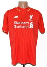 LIVERPOOL ENGLAND 2015/2016 HOME FOOTBALL SHIRT NEW BALANCE SIZE M ADULT