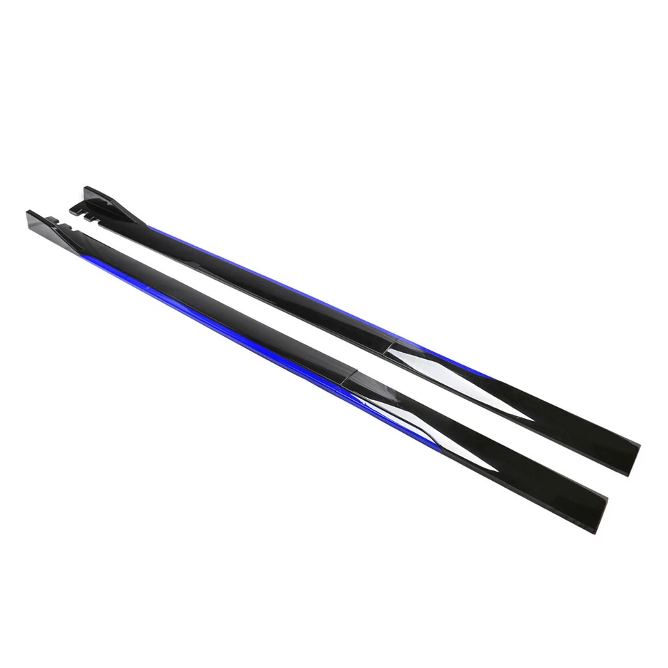 For Mazda 2 3 6 86" Side Skirt Extension Rocker Panel Splitter Glossy Black Blue - Изображение 4 из 4