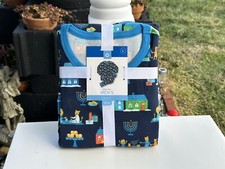 NWT Men's Hanukkah Lions print matching family pajamas set Unisex Size M L XL