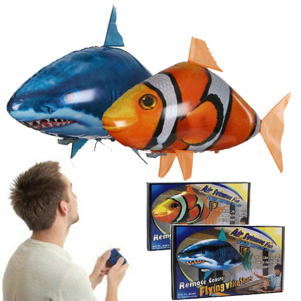 Flying Shark Air Swimmer RC Remote Control Toy Balloon Swimmers