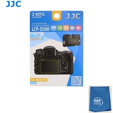JJC LCP-D500 polycarbonate LCD Film Screen Protector For NIKON D500 2 PAK