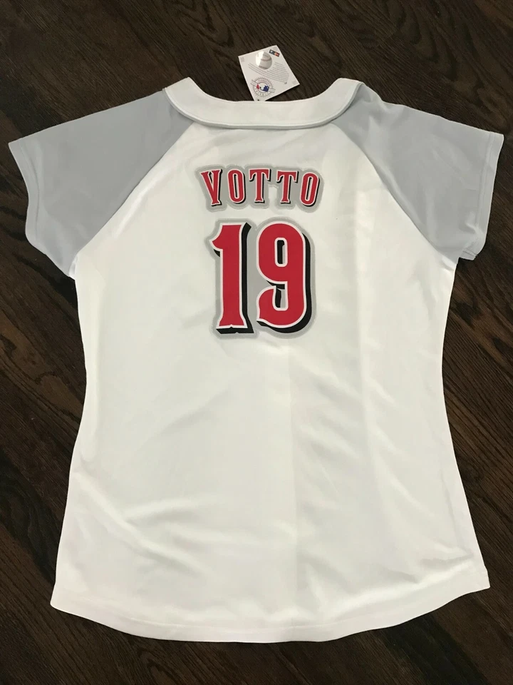 JOEY VOTTO CINCINNATI REDS NEW MLB WOMEN'S MAJESTIC FASHION JERSEY - Изображение 2 из 3