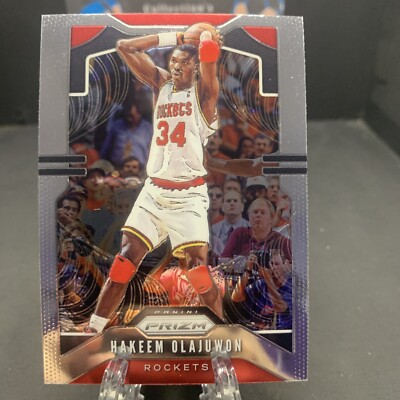 2019-20 Panini Prizm Hakeem Olajuwon #4 Houston Rockets