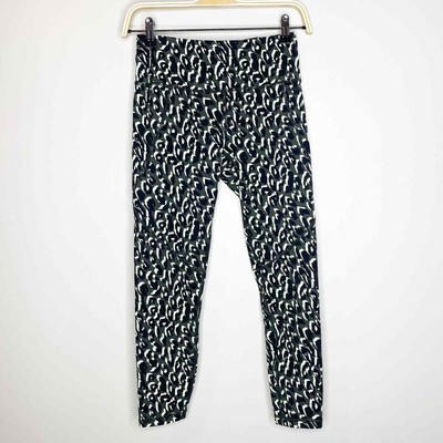 Sweaty Betty The Power 7/8 Length Green Leopard Leggings XS NWT