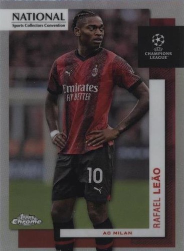 Rafael Leao AUTO 26/50 2024-25 ToppsFinest UEFAClubCompetitons