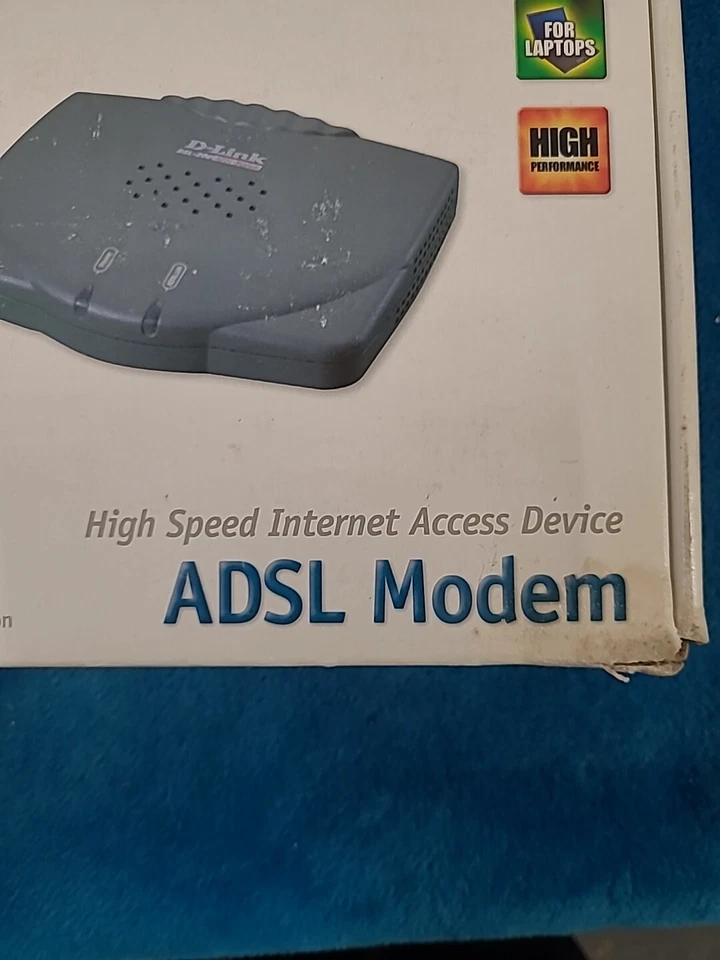 OLD STYLE..D-LINK DSL-200 ADSL MODEM.SEE DESCRIPTION FOR COMPATIBLE USE - Image 3 of 4