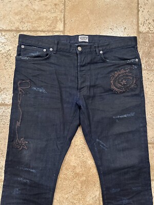 Dior x Cactus Jack Travis Scott Wax Navy Denim Jeans | eBay