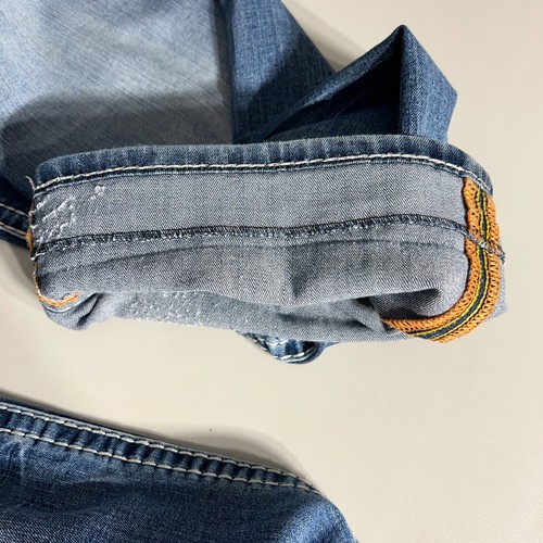 Pantalones de mezclilla Rock Revival para hombre 40x28 azul jett elástico recto punto grueso 40 - Imagen 6 de 18