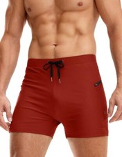 Men's Quick Dry Swim Trunks with Zipper Pockets 4-Way Stretch UPF50 Beach Short