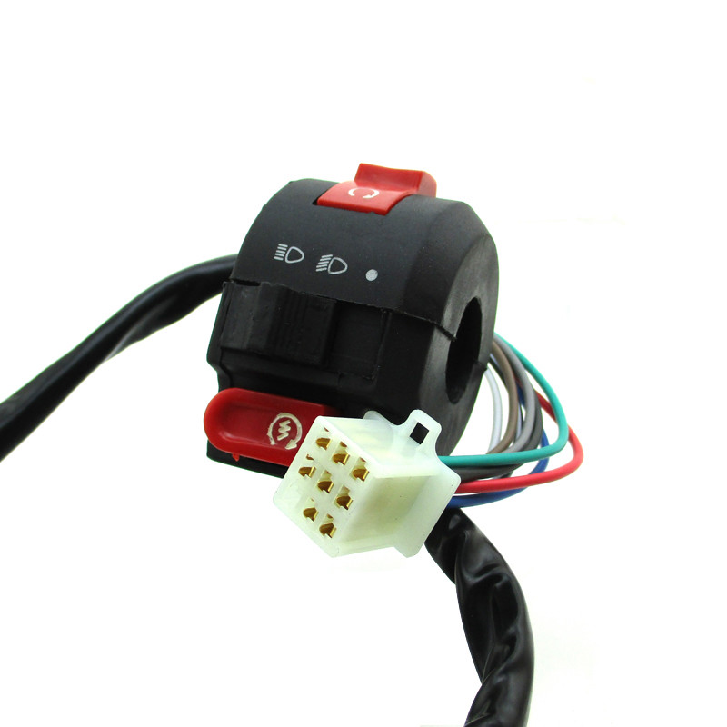 3/4/5-Function Kill Light Hi-Lo Beam Electric Start Switch For 50cc 70cc 90cc 110cc 125cc 150cc Atv Quad Pit Bike Buggy Go Kart