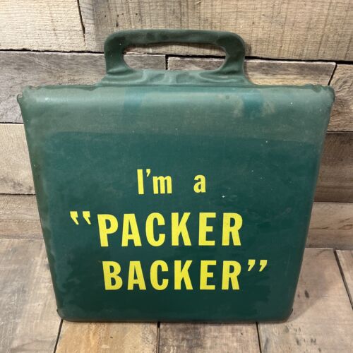 Vintage Stadionsitzkissen Green Bay Packers - I’m A Packer Backer Esso Tiger - Bild 3 von 9