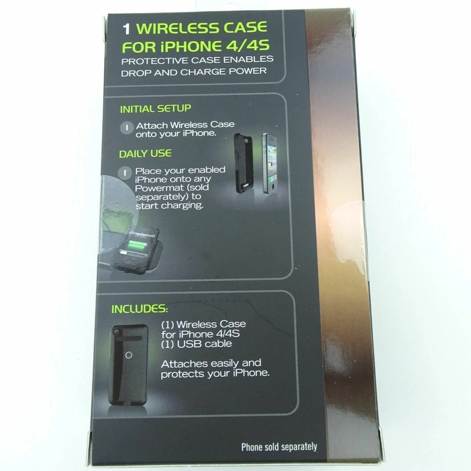 New Duracell Powermat Wireless Battery Case for iPhone 4/4S - 3 pack - Image 4 of 4