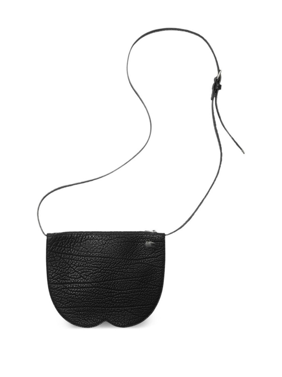 BURBERRY Chess Mini Black Leather Shoulder Bag New | eBay