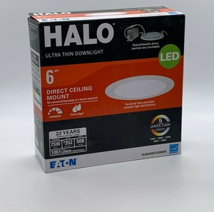 Hlb 6 In White Round Integrated Led Recessed Light Direct Mount Kit Ebay