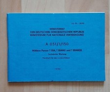 NVA Vorschrift A051/1/150 Panzer T55A, T55AM2 und T55AM2B Technische Wartung
