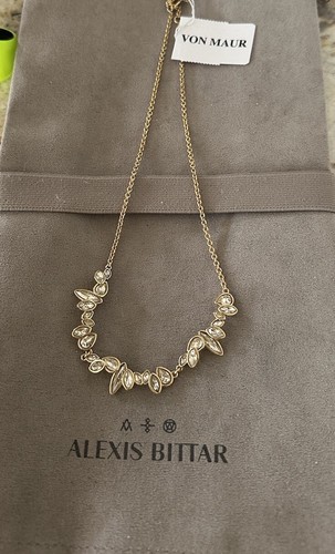 100% Authentic ALEXIS BITTAR Marquis Crystal Necklace - Picture 2 of 13