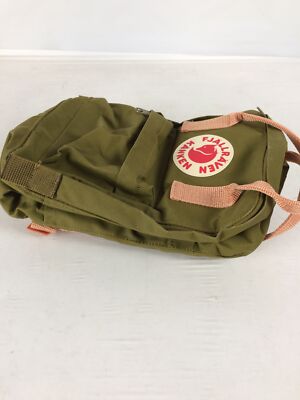 Excellent Fjallraven Kanken Mini Backpack, Foliage Green/Peach