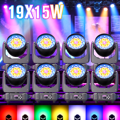 8X19X15W Moving Head RGBW Wash Strahl Lichteffekt Bühnenlicht DMX Bar Spot Licht
